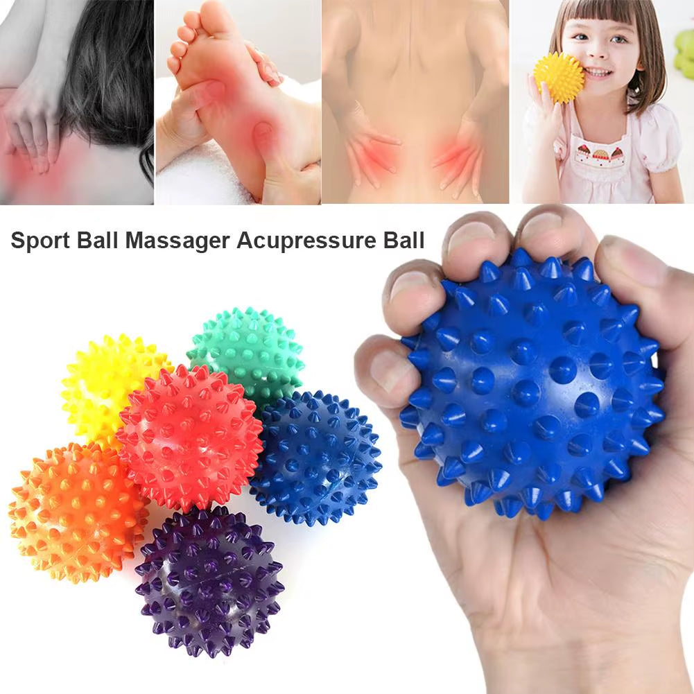 PVC Spiky Massage Ball Trigger Point Sport Fitness Hand Foot Pain Stress Relief Muscle Relax Ball