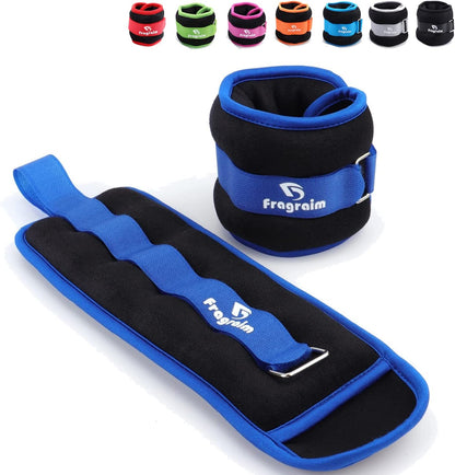 Ankle Weights for Women, Men and Kids - Strength Training Wrist/Leg/Arm Weight Set with Adjustable Strap for Jogging, Gymnastics, Aerobics, Physical Therapy