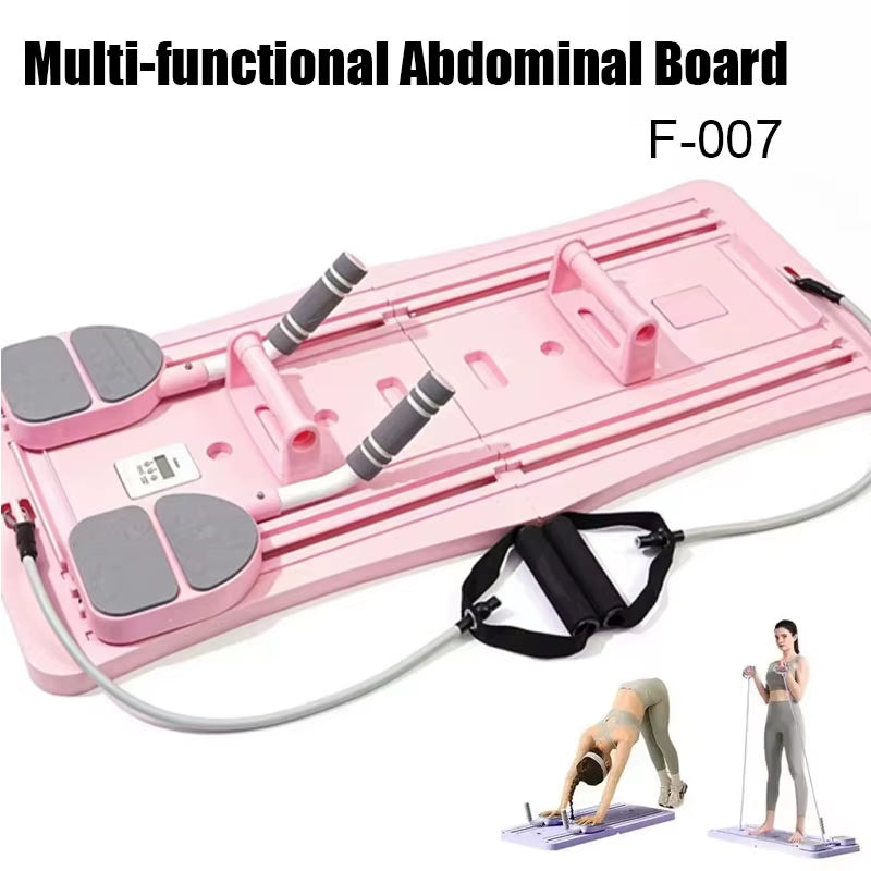 Abdominal Exercise Board Fitness Board Automatic Rebound Abs and Core Workout Equipment for Home Pilates Roda Abdominal